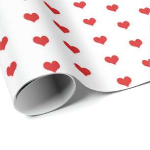 Geschenkpapier - Rote Herzen