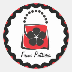 Geschenkpapier Runder Aufkleber