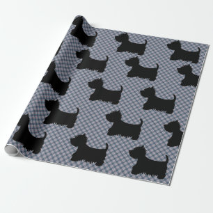 Geschenkpapier - Scottie Dog Tartan