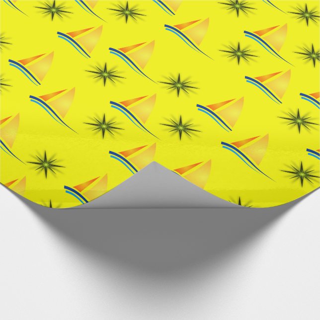 Geschenkpapier Segelboote (Ecke)