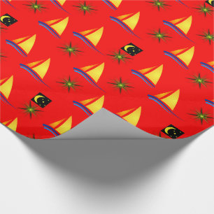 Geschenkpapier Segelboote