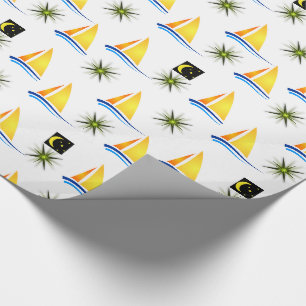 Geschenkpapier Segelboote