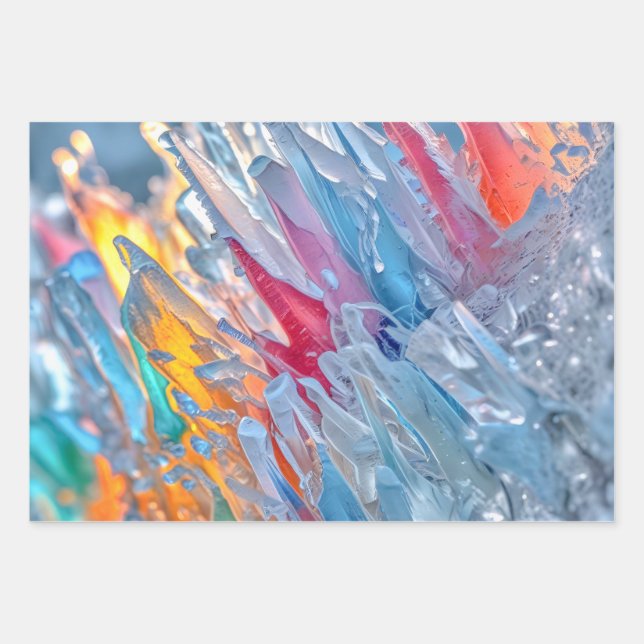 Geschenkpapier-Set mit 3 flachen Bögen Geschenkpapier Set (Vorderseite)