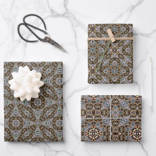 Geschenkpapier-Set mit 3 flachen Bögen Geschenkpapier Set