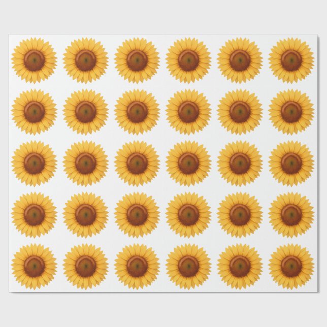 Geschenkpapier - Sonnenblume (Flach)