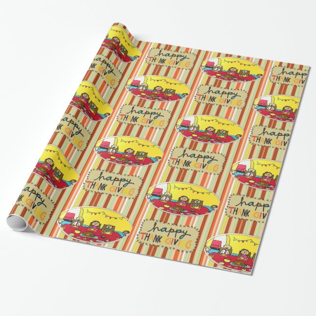 Geschenkpapier Thanksgiving (Ungerollt)