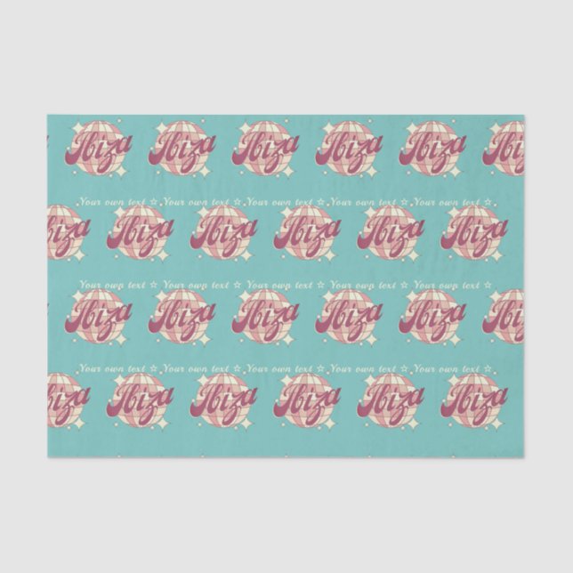 Geschenkpapier Verpackung ibiza eivissa spain Seidenpapier (Vorderseite)