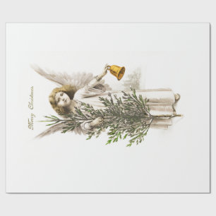 GESCHENKPAPIER : VINTAGE-WEIHNACHTSENGEL