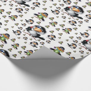 Geschenkpapier Vögel