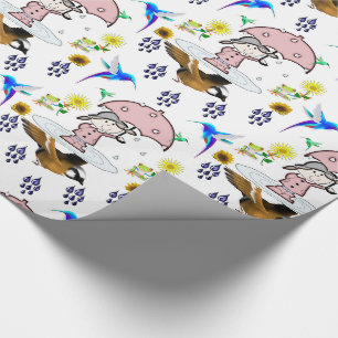 Geschenkpapier Vögel