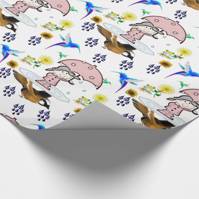 Geschenkpapier Vögel (Ecke)