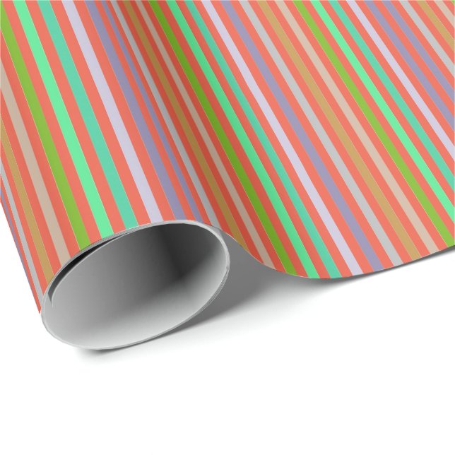 Geschenkpapier Weiche Farblinien 5 (Rolleneckpunkt)