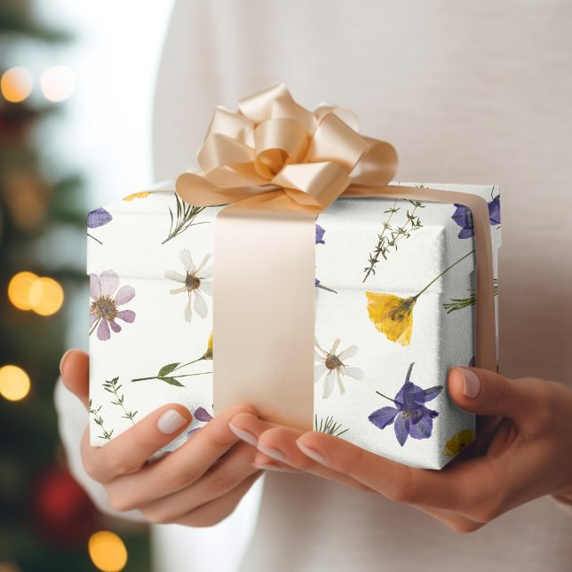 Geschenkpapier Wildblume Blumengarten Party (Von Creator hochgeladen)