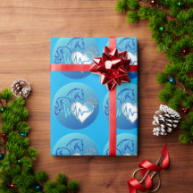 Geschenkpapier Winter Logo