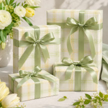 Geschenkpapier | Zitronen-Kariert Luxus-Geschenkpa