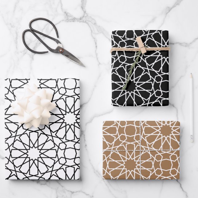 Geschenkpapier zum islamischen arabischen Muster Set (Vorderseite)