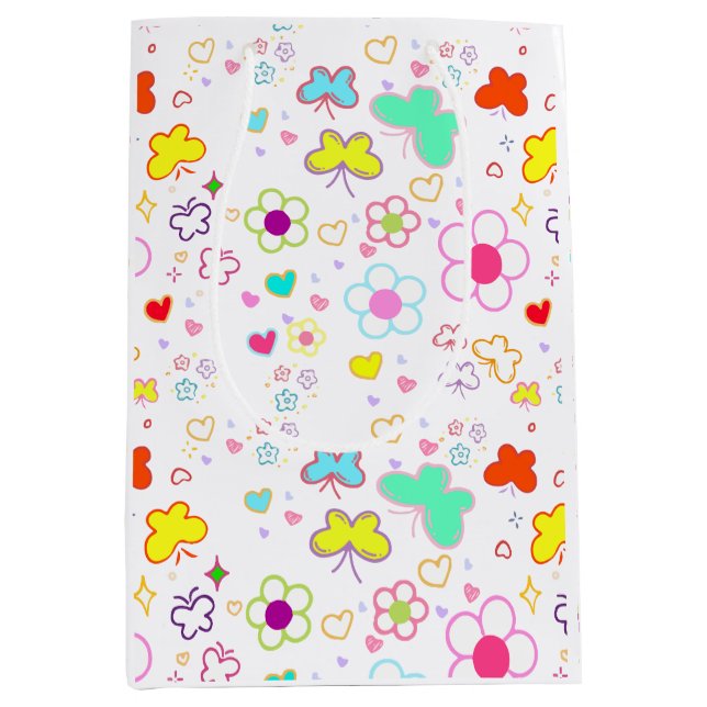 Geschenkpapierdesign für Geschenke Mittlere Geschenktüte (Vorderseite)