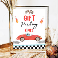 Geschenkparkplatz nur Red Race Car zwei Schnelle G