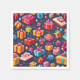 Geschenkregen Serviette