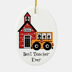 Geschenkschmuck für Lehrer Keramikornament