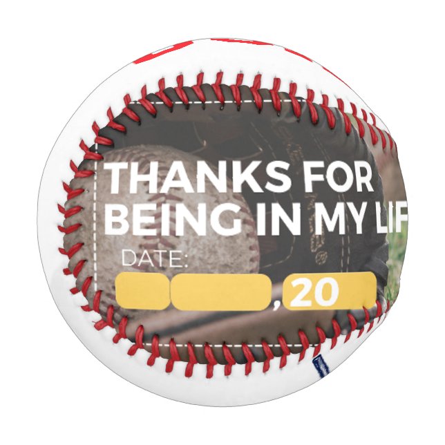Geschenkschrift benutzerdefinierten baseball (Vorderseite Links)