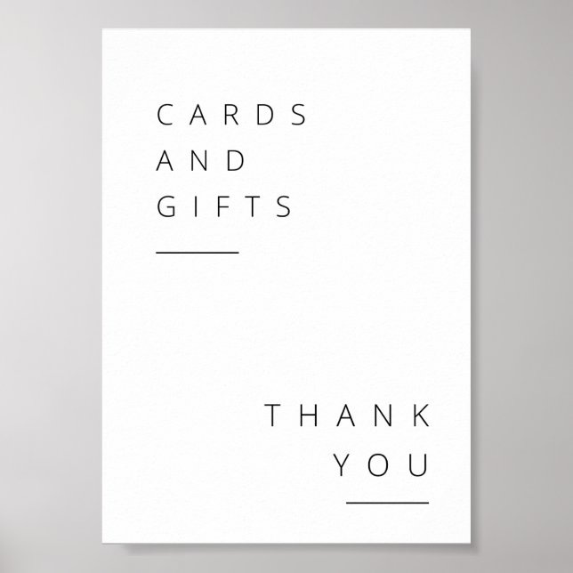 Geschenktabellensignatur Poster (Vorne)