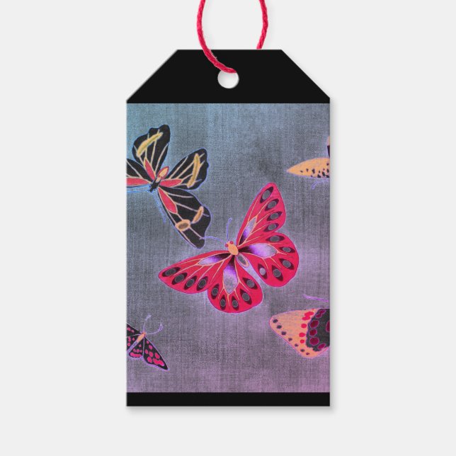 Geschenktafel JAPANESE-TASTEN AUF SCHWARZ Geschenkanhänger (Vorderseite)