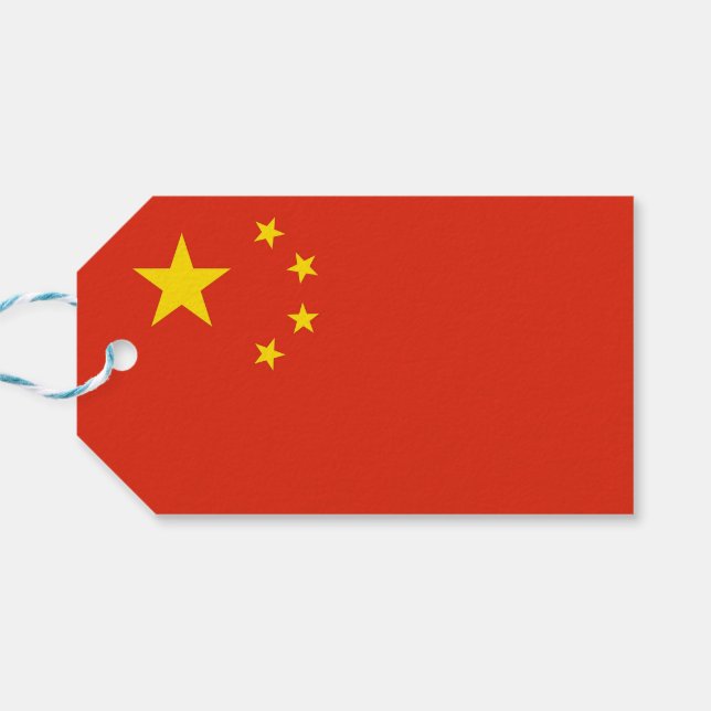 Geschenktafel mit China Geschenkanhänger (Rückseite Horizontal)