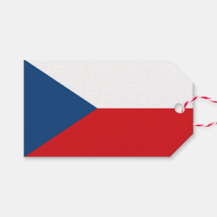 Geschenktafel mit der Flagge Tschechiens Geschenkanhänger