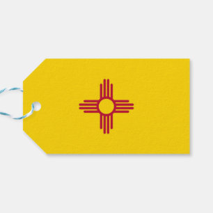 Geschenktafel mit Flag New Mexico Staat, USA Geschenkanhänger
