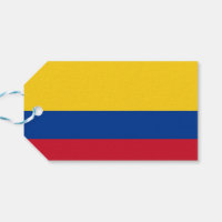 Geschenktafel mit Flagge Kolumbiens