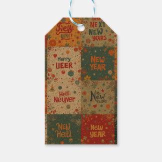 Geschenktafel mit Silvesterbezug Geschenkanhänger