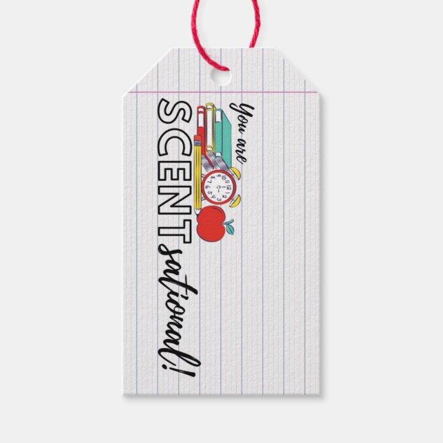 Geschenktag für Lehrer Geschenkanhänger (Vorderseite)