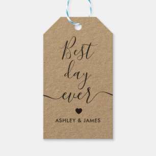 Geschenktags am besten am Tag, HochzeitstiftTags, Geschenkanhänger