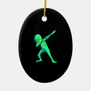 Geschenktanz  Dabbing Alien Halloween Dab Tanz Keramik Ornament