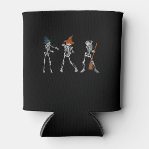 Geschenktanz  Halloween Dance Macabre Hexe Skeleto Dosenkühler