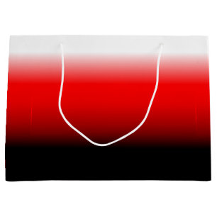 Geschenktasche aus Schwarz, Rot und Weiß Große Geschenktüte
