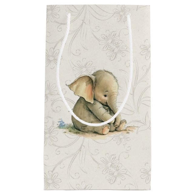 Geschenktasche - Baby Elephant Kleine Geschenktüte (Vorderseite)