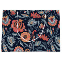 Geschenktasche - Boho Bold Floral Blue