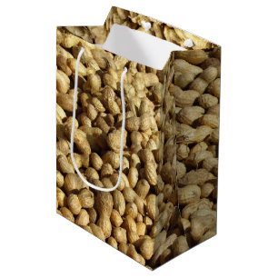 Geschenktasche - Erdnüsse in der Muschel Mittlere Geschenktüte