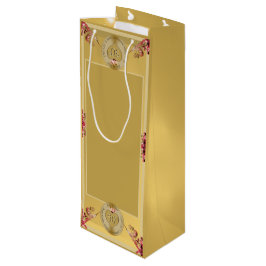 Geschenktasche für das 50. oder 1. Hochzeitstag Geschenktüte Für Weinflaschen