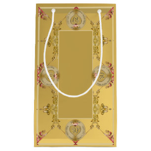 Geschenktasche für das 50. oder 1. Hochzeitstag Kleine Geschenktüte