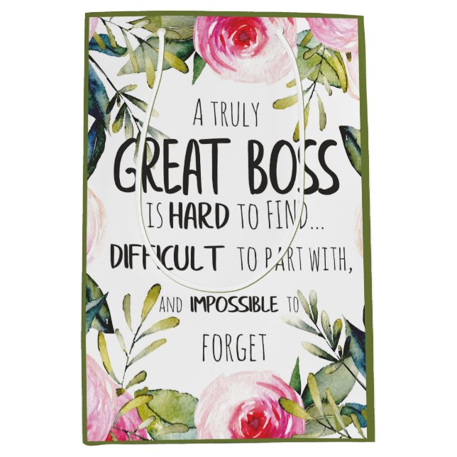 Geschenktasche für das Büro des Boss Christmas Hau Mittlere Geschenktüte (Vorderseite)