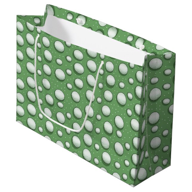 Geschenktasche für den Golfer Große Geschenktüte (Vorderseite Schrägansicht)