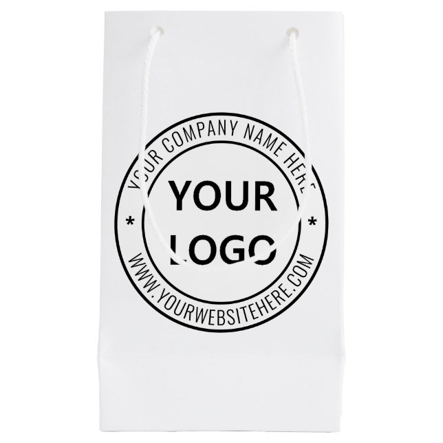 Geschenktasche für kundenspezifische Firmenlogos u Kleine Geschenktüte (Vorderseite)