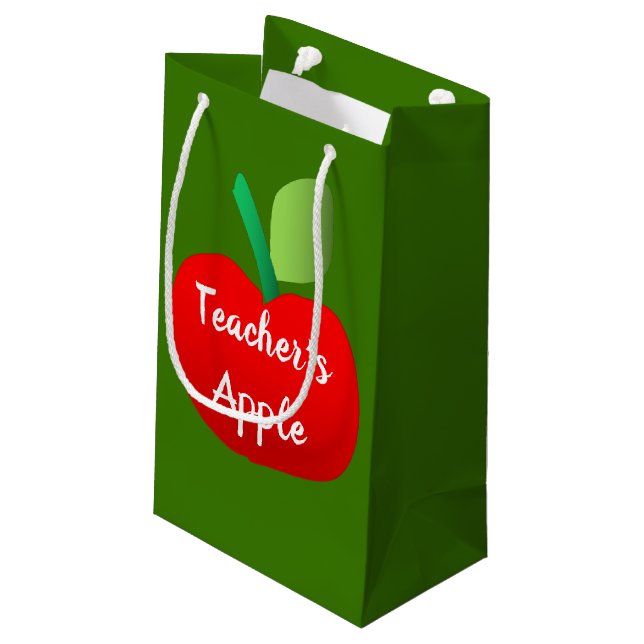 Geschenktasche für Lehrer Kleine Geschenktüte (Rückseite Schrägansicht)