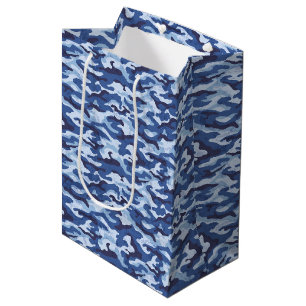 Geschenktasche für militärische Camouflage Mittlere Geschenktüte