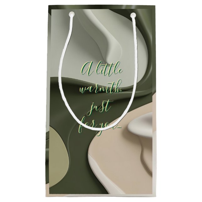 Geschenktasche in abstrakter Grafik Kleine Geschenktüte (Vorderseite)