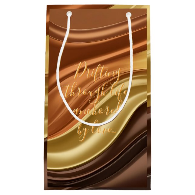 Geschenktasche in abstrakter Grafik Kleine Geschenktüte (Vorderseite)