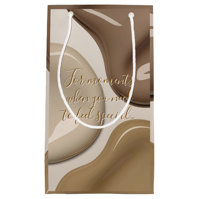 Geschenktasche in abstrakter Grafik Kleine Geschenktüte (Vorderseite)